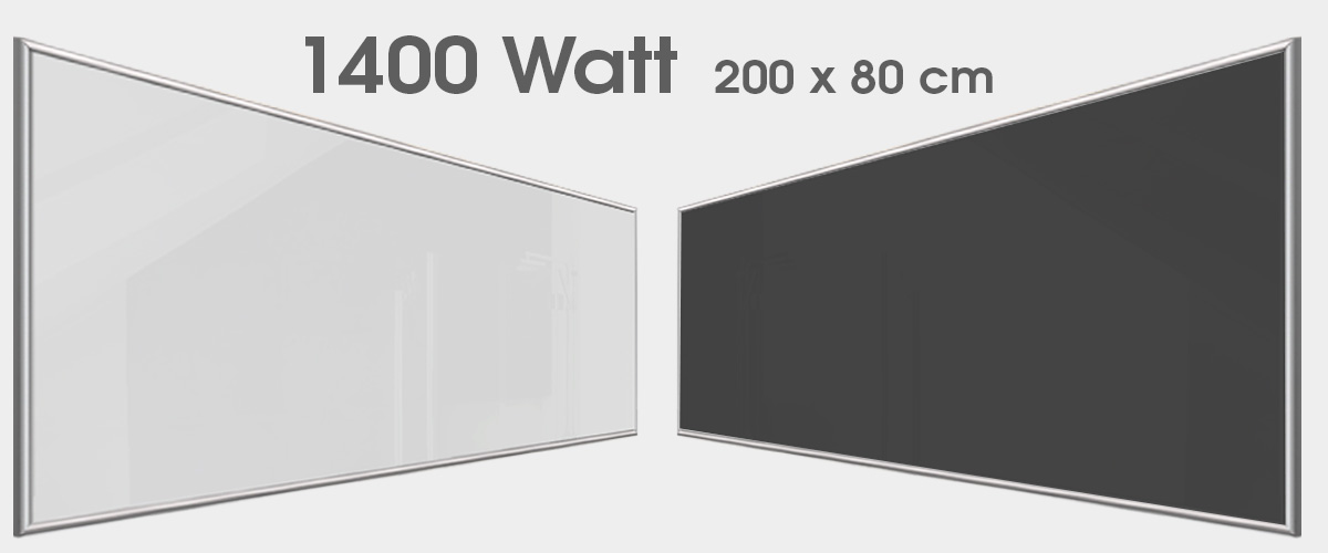 Infrarotheizung 1400 Watt im Format 200x80 cm